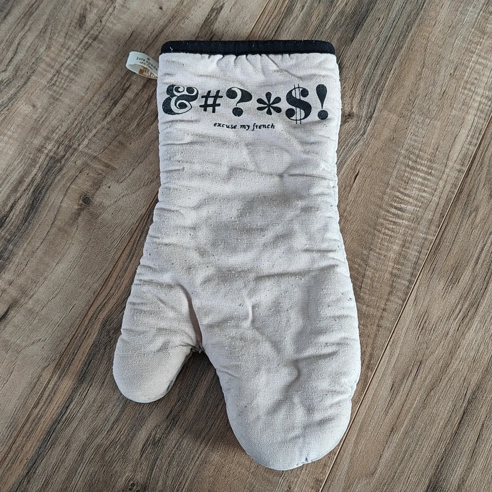 GUC Kate Spade funny expletive oven mitt